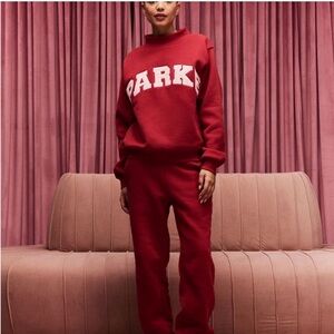 PARKE Crimson/Peony V-Day sweatshirt L/XL
